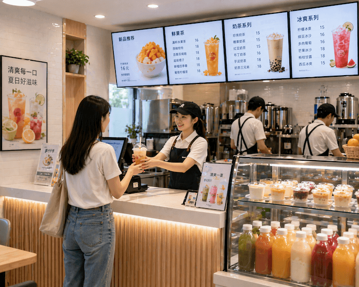 餐飲行業方案示意圖